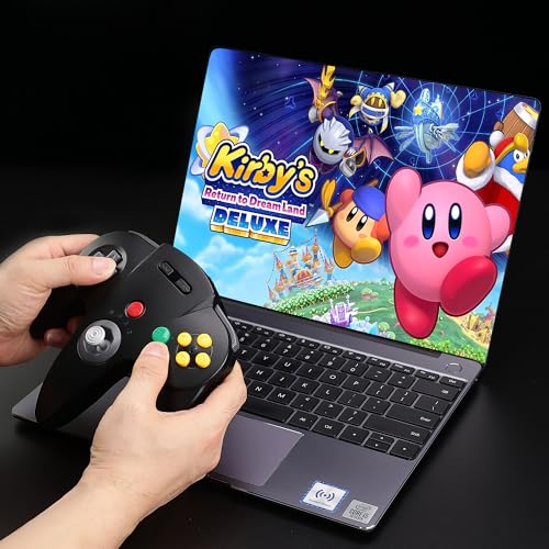 Wireless 2.4 GHz USB N64 Controller Made for Switch 1 & 2 Console (Black) | (Built-in Vibration) (Rechargeable) (3D Analog Stick) (Plug & Play), Compatible with Switch Online, Windows PC, macOS - color: Wireless Black
