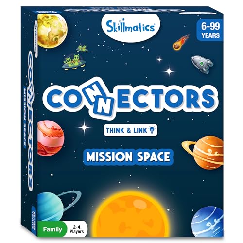 Skillmatics Educational Game – Connectors Mission Space, Strategy Game | Fun Family Game, Fun for Kids, Boys, Girls Ages 6, 7, 8, 9 and Up - style: Mission Space - Rectangle Box