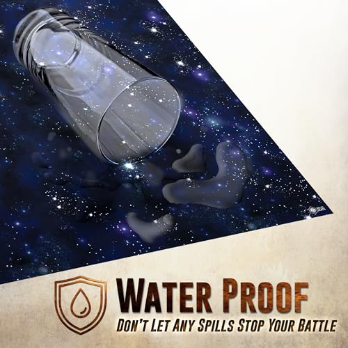 Melee Mats Wargaming Battle Mat, 48"x72" - Terrain for Warhammer 40K, Dungeons and Dragons, Tabletop RPG, Miniatures & Strategy Games - Durable Vinyl Map - color: Blue Space, size: 48"x72
