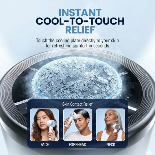 Arctic Air Cool Touch - Portable Handheld Fan, Mini USB Rechargeable, Personal Hand Fan for Cooling, Compact & Lightweight, 4-Speed Adjustable, Battery-Powered, Quiet & Perfect for Travel & Outdoor