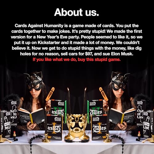 Party Mouth by Cards Against Humanity • A Fun Nasty New Card Game | Draw two words, lock eyes, and try to shout them in the same order. Ages 17+. We can't show you most of the cards on Amazon.