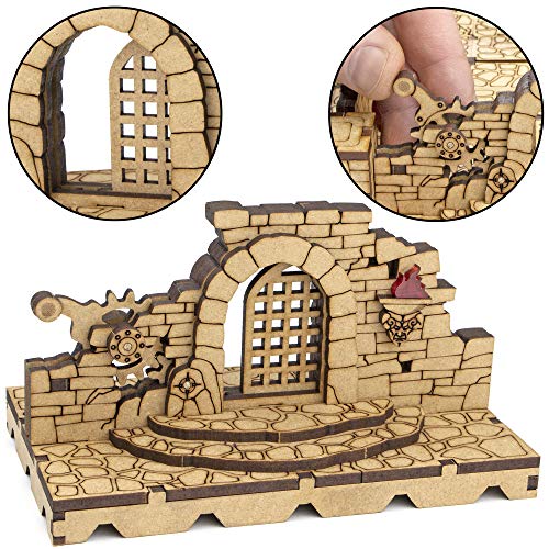 TowerRex Dungeon D&D Terrain, Tabletop Battle Map, DND Accessories, Set for Dungeons & Dragons, Pathfinder, Warhammer, Wargaming Terrain, TTRPG Scenery Kit for 28mm 32mm Miniatures