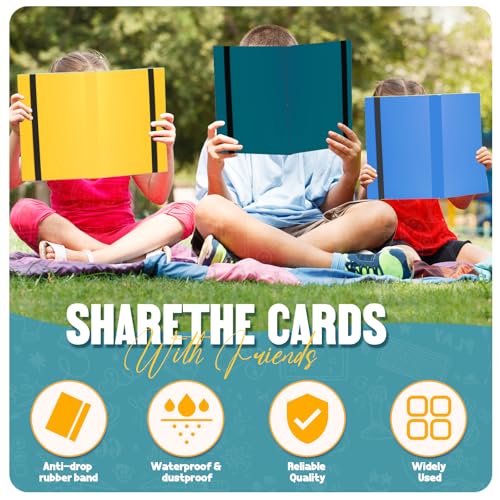 Card Binder 9-Pockets, Trading Card Binder, 20 Pages, 360 Card Capacity Collection Binder, Card Folder for MTG, TCG, Game Cards & Sports Cards (Malachite Blue) - color: Malachite Blue