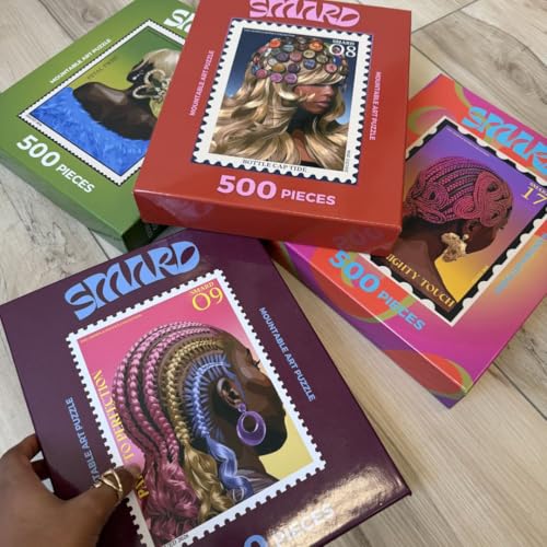 Smard Art 1000 Piece Puzzle for Adults, Jigsaw Puzzle Fashion and Basketball Theme, Fun Puzzles for Adults, Puzzles for Adults 1000 Pieces 18x24 Family Puzzle
