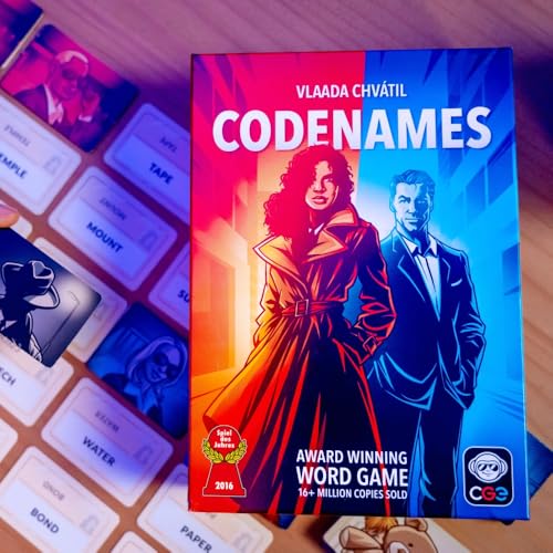 CGE Codenames Board Game (2nd Edition) | The Top Secret Word Association Party Game for Friends & Family Game Nights, 4+ Players