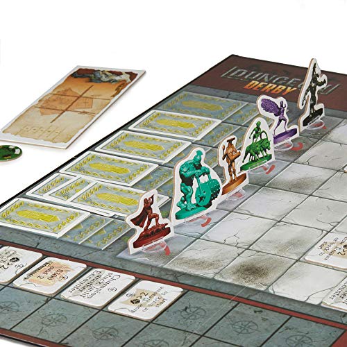 Rabbiteer Dungeon Derby, 3-6 Players, Family Friendly Strategy Board Game | Standard Edition, Real-Time Racing Game, Strategy and Spell Cards Included