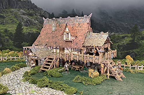 Battle Systems Fantasy Terrain Tavern - 28-35mm DND D&D RPG Wargames Historical/Fantasy Card Scenery - style: Tavern
