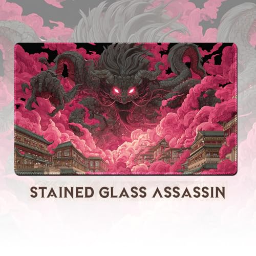 MTG Playmat,With Waterproof Storage black Bag Szie 60 x 35CM , With Zone MTG playmat Stitched Edges Game Play Mat Trading Card Game Playmats TCG Game Mat (No Zone,9) - color: 9, size: No Zone