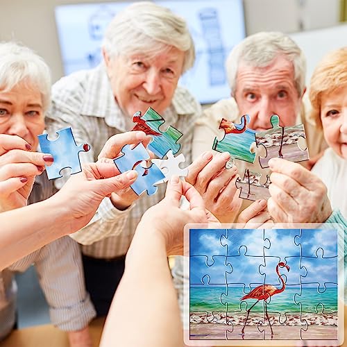 5 Packs 16 Piece Large Jigsaw Puzzles for Dementia Alzheimer’s Products Activities Alzheimer’s Puzzles Memory Cognitive Games for Elderly Seniors with 5 Storage Bags Gift for Elderly Adults Animal - style: Animal