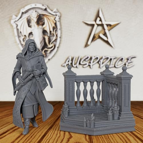 Unpainted Gothic Warrior - 32mm Vampire Swordsman for DND Minis, Tabletop RPG Games & Miniature Collectors -AS198