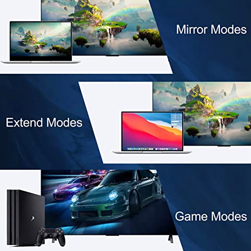 4K HDMI Cable 6FT 2-Pack, HDMI to HDMI Cable 6 Foot High Speed HDMI 2.0 Cord Supports 4K@60Hz, 2K 1440P@144Hz, 1080P, HDCP 2.2, HDR, 3D, ARC & Ethernet - size: 6FT
