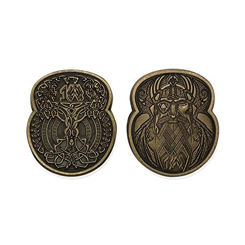 Norse Foundry Adventure Coins - A Set of 10 Metal Plated Novelty Coins in Vikings Style - Perfect for Any Roleplaying Game (RPG) or LARP Session - style: Vikings