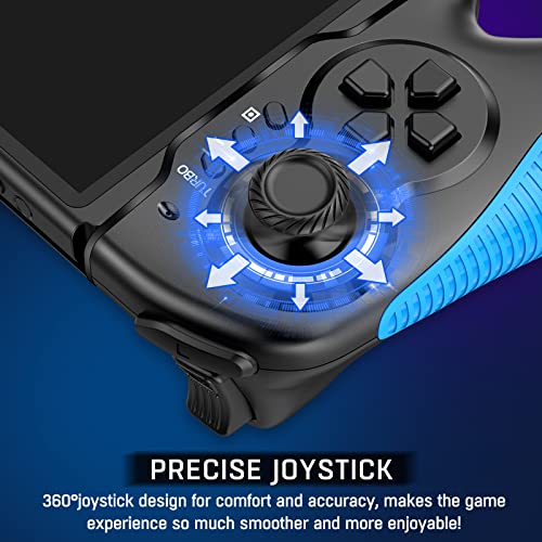 Gammeefy Switch Controllers, Switch Controller One Piece Joy Pad Replacement for Switch Pro Controller, Switch Controllers Remote Suitable for Big Hand Players with Adjustable TURBO Function