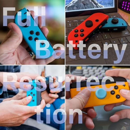HAC-006 Battery, Upgraded 680mAh Replacement JoyCon Battery for Nintendo Switch HAC-015 HAC-016 Left & Right Joy-Con Controller (2 Pack)