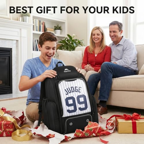 MATEIN PRO Youth Baseball Backpack for 4 Bats, Collapsible Shoe Compartment | Water Resistant, Large, Boys Baseball Bat Bag, Insulated Beverage Pocket, Clear Display Window, Storage Holds Glove, Helmet - color: Black