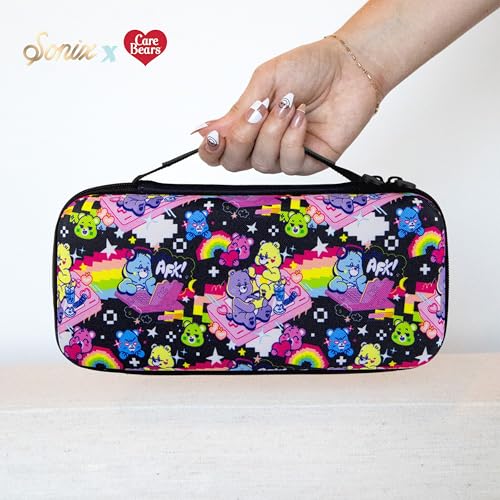 Sonix Carrying Case for Nintendo Switch 2, Switch 1, Lite, OLED, Protective Travel Case with Game Cartridge Storage | Care Bears Let's Play - color: Care Bears Let's Play