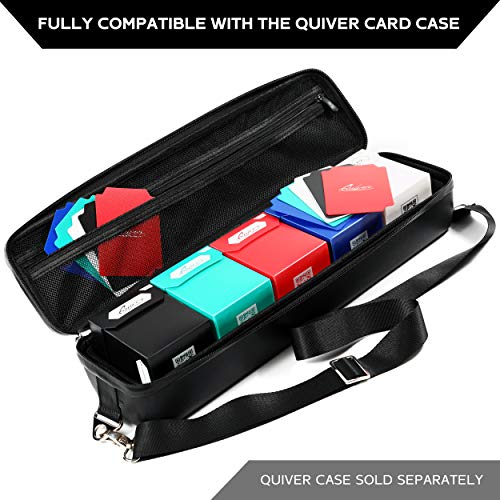 Quiver Time Trading Card Deck Blocks and Card Sleeve Bundle Fits Magic: the Gathering Cards & Other TCGs – 5x 100+ Standard Deck Box with 2 Dividers/Box + 500 Artemis Mixed Sleeves (66x93 mm) | 5 deck boxes 100+ with 2 dividers each and 500 Artemis mixed