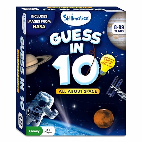 Skillmatics Guess in 10 – NASA Space, Educational & Trivia Card Game - style: 4. Space