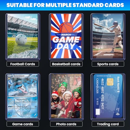 2000 Card Sleeves Top Loaders for Cards, 3" x 4" Hard Plastic Toploaders | Baseball Card Protectors, Trading Card Holder for Football Sports Cards (1000 Toploaders + 1000 Penny Sleeves) - size: 1000 Hard Sleeves + 1000 Soft Sleeves