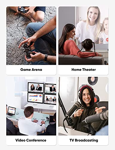Highwings 2 Pack 8K 4K HDMI Extender 1FT, Extension Cable 2.1 4K@30Hz/ 60Hz/ 120Hz, Ultra high Speed Adapter Male to Female Compatible for PS5, Roku, Stick, Blu Ray Player, HDTV, Laptop - color: Grey, size: 1 feet, style: 8k 2pack