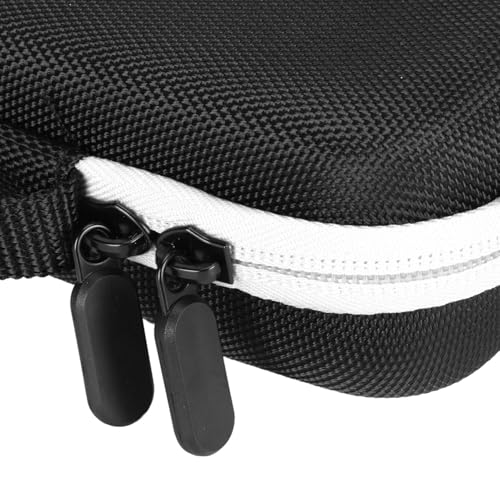 Estink Handheld Game Console Carrying Case EVA Nylon Shockproof Storage Bag 31 X 14 X 6cm for Ally 7 Inch 120Hz Gaming Handheld Travel Camping Daily Use (White) - color: White
