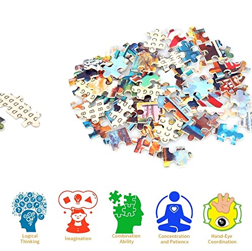 Christmas Puzzles for Adults 1000 Piece Christmas Jigsaw Puzzles Santa's Grotto 27.56 x 19.69 Inch Challenge Toy Gift Educational Game Christmas Jigsaw Puzzles 1000 Pieces for Adults - color: Santa's Grotto