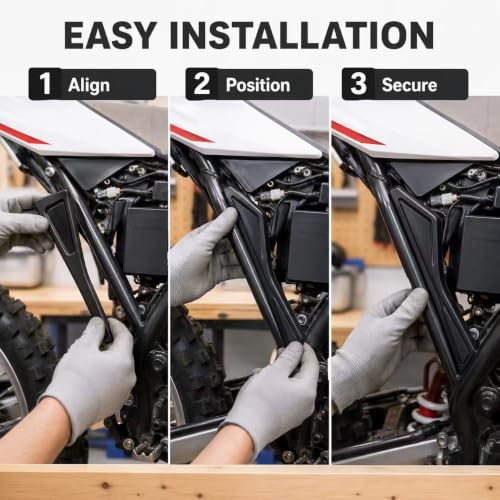 Battery Cover Guard Compatible Fit for Yozma IN 10, Electric Dirt Bike Battery Wrap Protector Left & Right Side Covers, Controller Cover Replacement Parts (Left and right battery side covers) - color: Left and right battery side covers