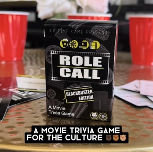 CP TIME Role Call: Blackbuster Edition - Movie Trivia Game for Adults, Black Culture Games, Family Fun, Great for Family Game Nights!