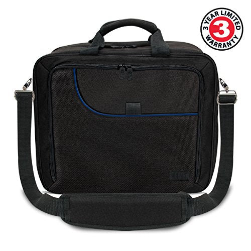 USA Gear Board Game Bag Fits Catan, Cards Against Humanity, Monopoly, Battleship, Sequence, Ticket to Ride & more - Board Game Storage Bag with Customizable Interior, Padded Shoulder Strap (Blue) - color: Blue