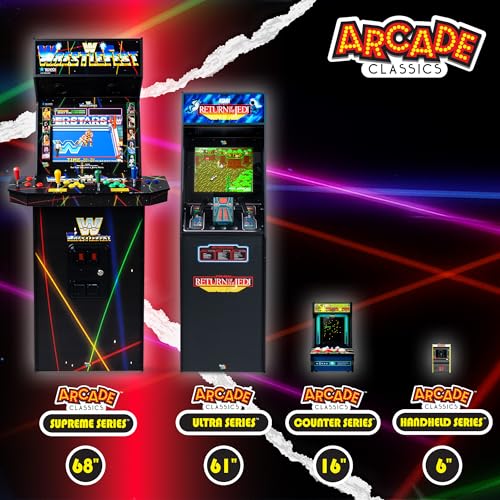 Arcade Classics - Retro Mini Arcade Game, Full Color Screen, Classic Handheld Electronic Game Console, 90s Toy, Great Gift for Kids 8+, WWE - color: Wwe