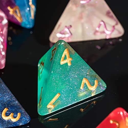 10 Pack of D4 Dice - Random Color Polyhedral Dice for D&D, DND, Table Games, Role Playing Games - color: 10pcs D4 Random Color