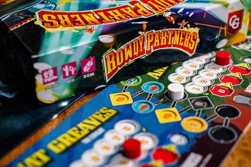 Capstone Games Rowdy Partners Strategy Card Game for 2-4 Players | 30 Minutes, Cooperative Wrestling Game, Trick Taking Game, Family Game Night