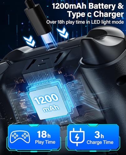 Switch Controllers for Nitendo Switch/Lite/OLED, 1200mAh Wireless Switch Pro Controller, 10 Colors Light & Cool Nebula Design, Switch Turbo controller with Vibration/Motion Control/Turbo/Gyro/Wake up - color: Multi