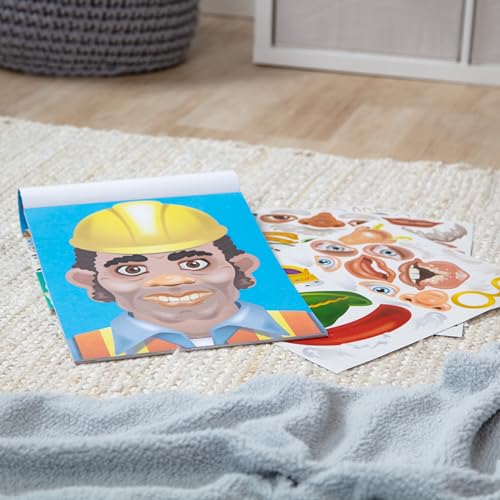 Melissa & Doug Make-a-Face Sticker Pad - Crazy Characters, 20 Faces, 5 Sticker Sheets