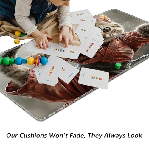 Cute Cats for MTG & TCG Playmat Mouse Pad,BFDHGQZC 24" x 14" Game Mat for MTG/RPG/CCG Trading Card Game Playmats Table Mat Perfect for Card Games Video Games Computer Office - color: Cute Cats
