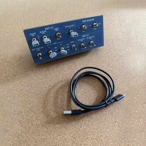 Goekhyrani Flight Simulator Control Panel,.A101 A32x mini Light OVERHEAD Panel for MSFS 2020/2024 - Compatible with Fenix A320 FBW A32NX - Windows Home Cockpit