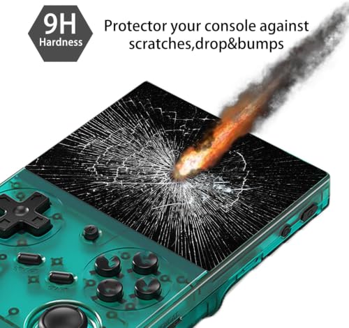 Tempered Glass Screen Protector Film For Anbernic RG35XX Pro Handheld Game Console,2 Pack HD Clear Anti-Scratch Anti-Fingerprint Screen Guard For Anbernic RG35XX Pro Retro Gaming Accessories