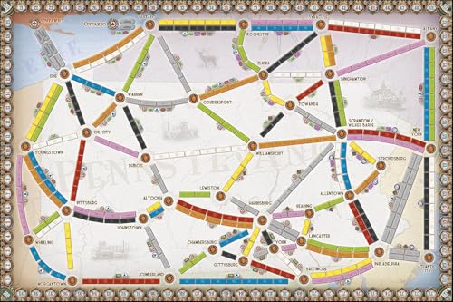 Asmodee Ticket to Ride United Kingdom + Pennsylvania Board Game Expansion - Strategy Game, Family Game for Kids & Adults, Ages 8+, 2-5 Players, 30-60 Minute Playtime | Train Route Strategy Game, Family Game for Kids & Adults, Ages 8+, 2-5 Players, 30-60 M