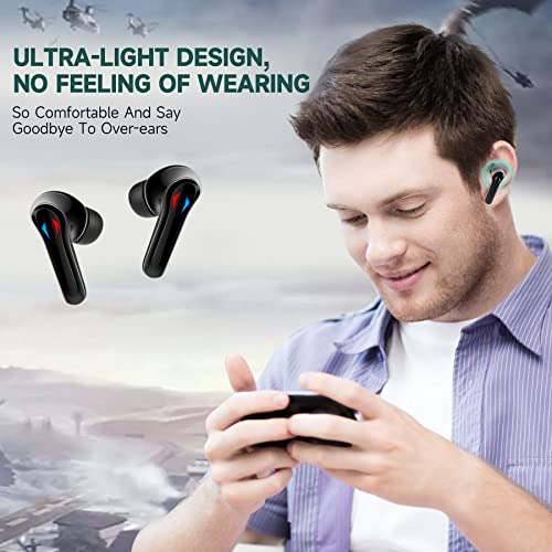 Gaming Earbuds, AlienBuds【2023 Launched】, Wireless Gaming Earbuds for PC, PS4, PS5 and Switch with USB Dongle, Multi-Point Connection with 30ms Low Latency (Two Bundle)