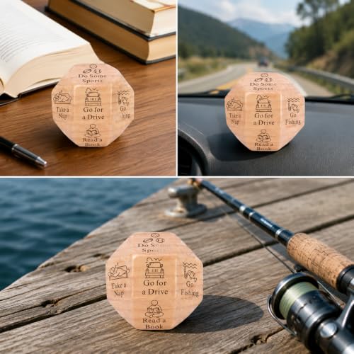 Funny Retirement Gift Dice for Men Women, 2026 Wooden Dice Retired Gift for Him Her, Funny Decision Dices Happy Retirement Gifts for Teacher Coworker, Going Away Leaving Farewell