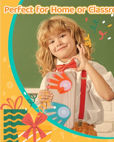 Montessori Learning Toys for Toddlers 2-4, Double-Sided Finger Counting & Number Tracing Board, Number Blocks,Solid Pine Wood Educational Math Toy for Kids Boys Girls Ages 3 4 5 Year Old Birthday Gift