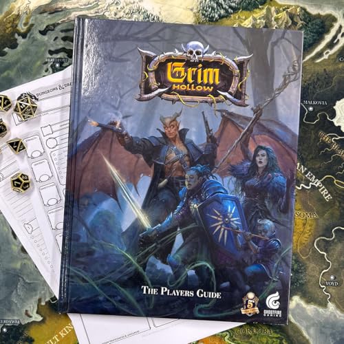 Ghostfire Gaming Grim Hollow Player's Guide RPG Character Options and Campaign Supplement for Fantasy Tabletop Roleplaying Games, Ages 14+