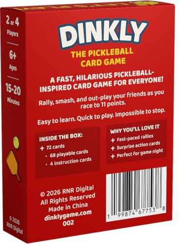The Pickleball Card Game, Pickleball Gift for Men, Women & Players | Fast-Paced Off-Court Party Game for Game Night, Easy to Learn, 2 or 4 Players, 15-20 Minute Gameplay