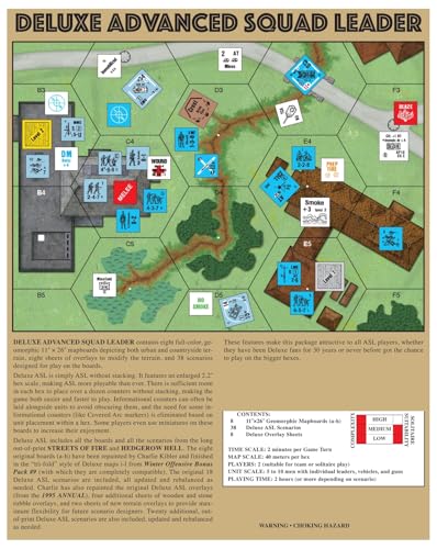 Multi-Man Deluxe Advanced Squad Leader Board Game Expansion for Adults 18+