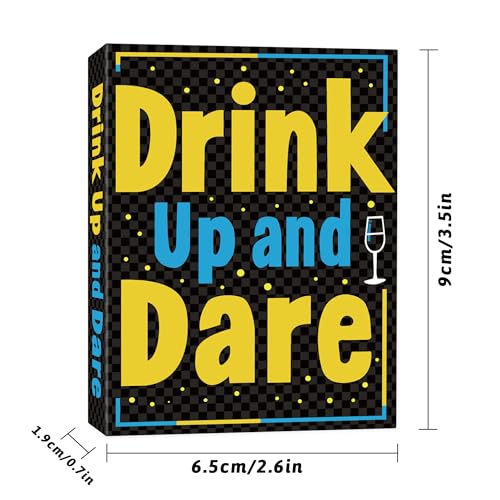 Etyishe Drinking Games for Adults,Drink Up and Dare,Adults Games for Game Nights, Exciting Card Games for Bachelorette Party Games & 21st Birthday Gift, with 50 Funny Game Cards, Spice Up Your Party