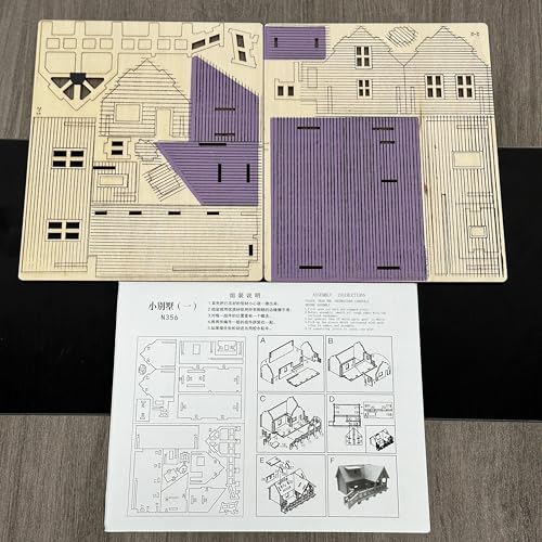 3D Puzzles for Adults, Log Cabin DIY Wooden House Model Kits for Adults to Build, Country Cottage Building Model, 3D Jigsaw Brain Teaser Puzzle, Dollhouse (GFFD)