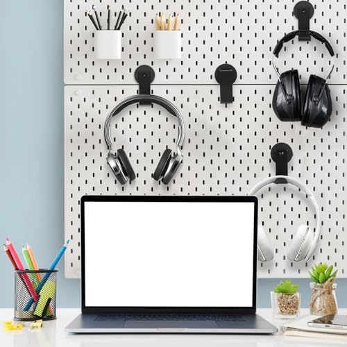 Magnetic Headphone Holder, Headphone Hanger for Desk & Table, 1PCS | Aluminum Headset Hooks, Headphone Mount Stand with Rubber Pad, Compatible with All Computer/Gaming Headsets