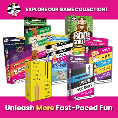 Bing Bang Boom Card Game by Taco Cat Games, Ages 7+, 2-6 Players | Race to match firework cards & shout Bing Bang Boom, Don't get stuck with a Dud, Big Action, Great for parties, Quick rounds