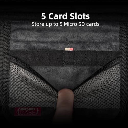 Skull & Co. MaxCarry Hard Carrying Case for Steam Deck, ROG Ally & other Gaming Handhelds-Black