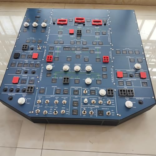XMalNexity A32X Flight Simulator Overhead Panel, 1/1 Scale Light OVHD Panel for MSFS 2020/2024, USB Desktop Home Cockpit System Control Unit for A319 A320 A321
